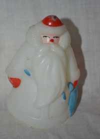 Продам Дед мороз пластмассовый мини малютка - игрушка из СССР. Винтаж.