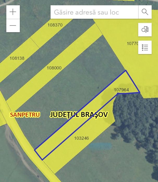 Sampetru Lempes 43:oo .m. Lempes. Proprietate langa padurea Lempes