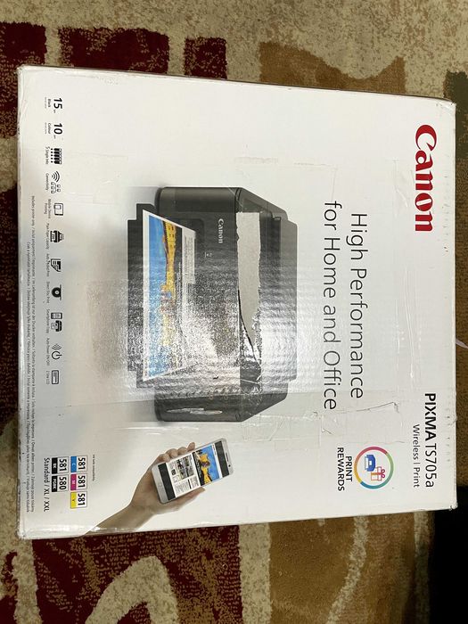 Imprimanta Canon PIXMA TS705a, Inkjet, Color, A4, Duplex, Rețea, Wi-Fi