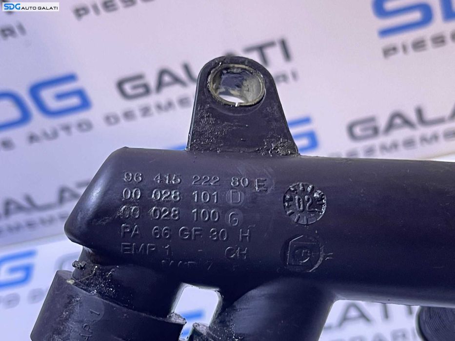 Conducta Tub Tubulatura Termostat Apa Motor Peugeot 206 1.4 HDI 2001 - 2012 Cod 9641522280 [N1905]