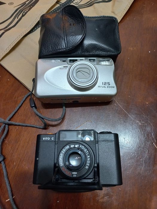 Voigtlander vito c si minolta 125 riva zoom vintage retro