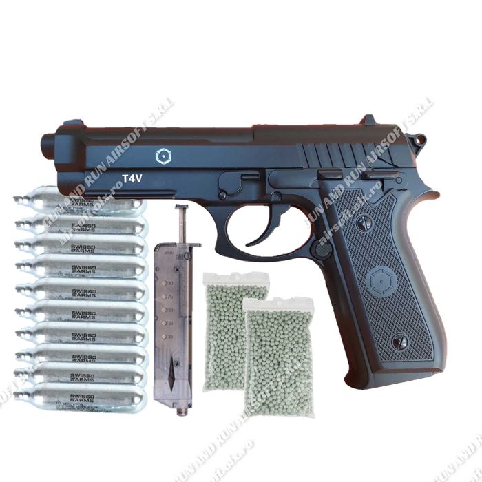 Pistol 5.3J!! Beretta/Taurus pe Co2 cu gaz ULTRA PUTERNIC (Modificat)