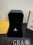 Inel Moissanite 1 Carat din Argint 925 cu Certificat GRA – Mărimea 55