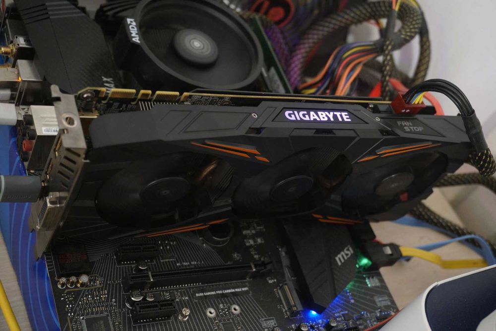 Видеокарта, GPU Nvidia GTX 1070 Ti GIGABYTE G1 Gaming 8GB Вкл. ДДС