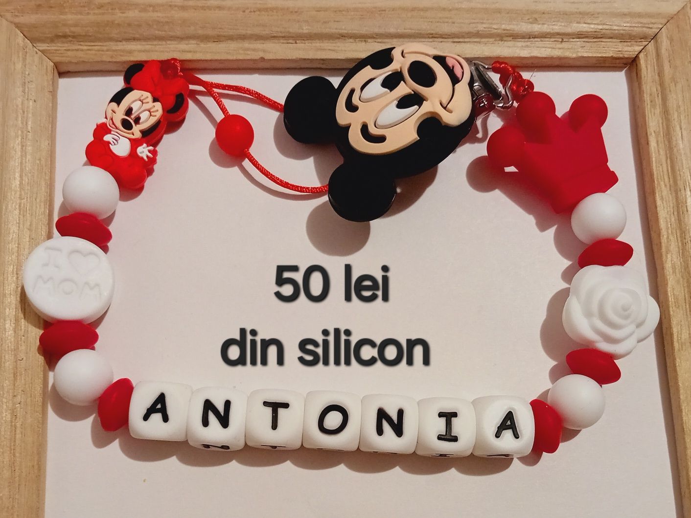Lantisoar de suzeta din silicon alimentar