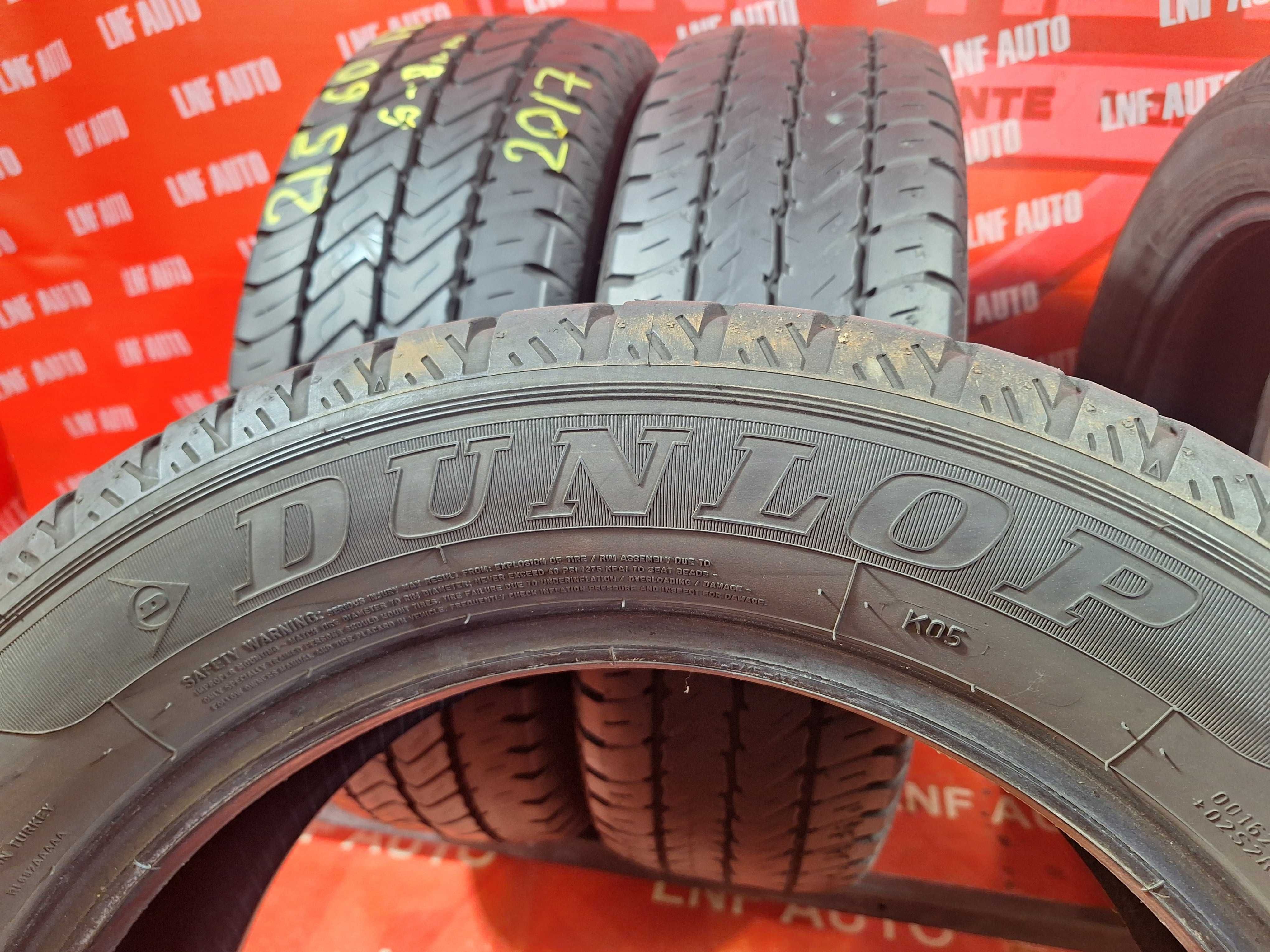 Anvelope de VARA - 215/60/17C - DUNLOP - 6 - 8 MM - DOT 2017 !