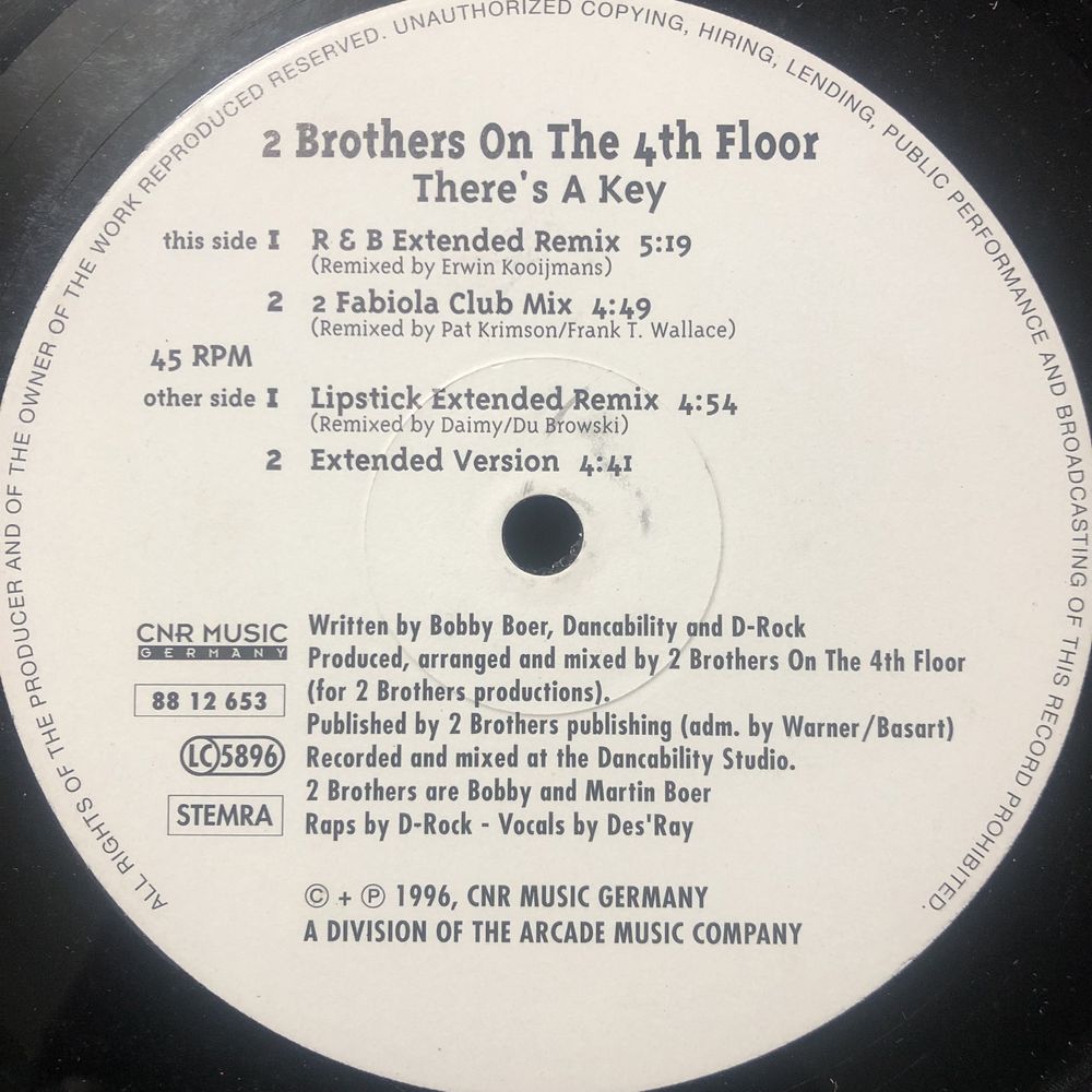 2 Brothers On The 4th Floor – There's A Key