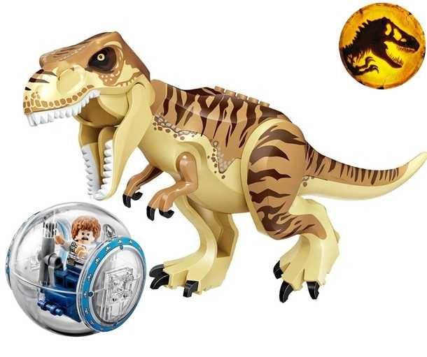 Dinozauri uriasi de 30cm tip Lego Jurassic World (29 modele): T-Rex