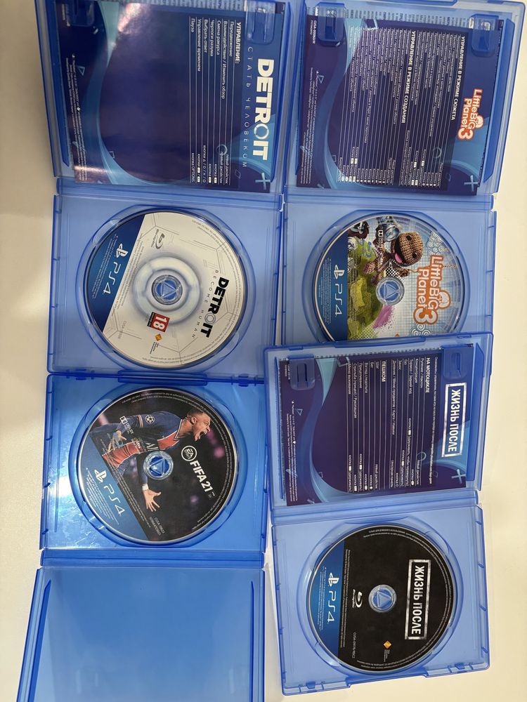 Диски с играми на ps4