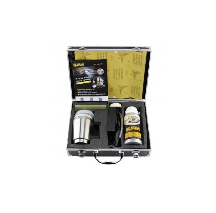 Kit restaurare faruri cu cana si solutie polimer 600ml cutie 220v /12v