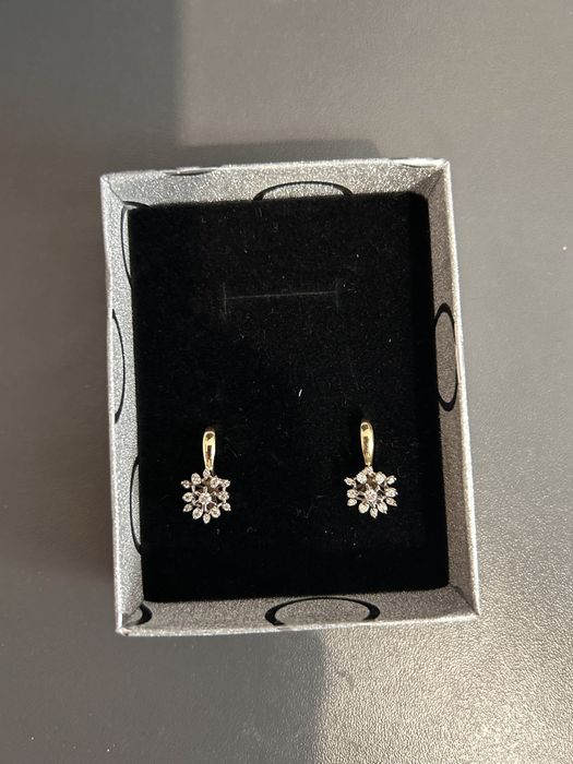 Продам золотые серьги