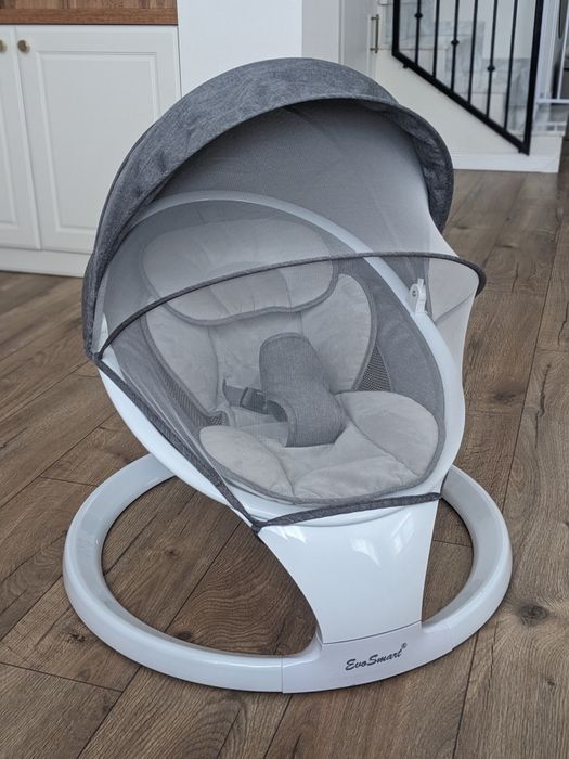 Leagăn electric EvoSmart, 5 trepte, Bluetooth, cu accesorii