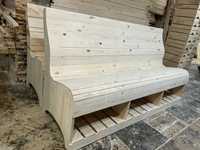 Дизайнерска, ергономична дървена пейка с място за съхранение