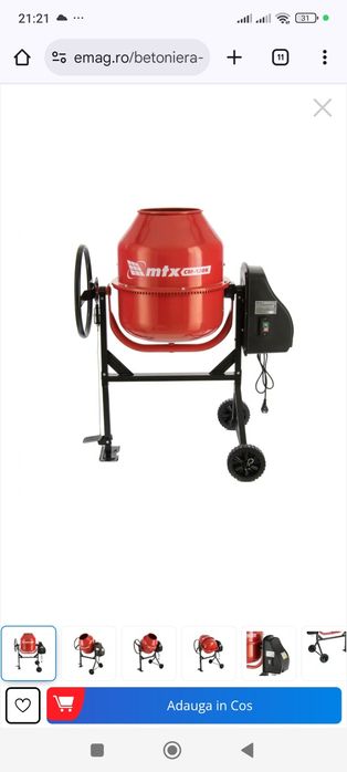 Vând betoniera cmx120