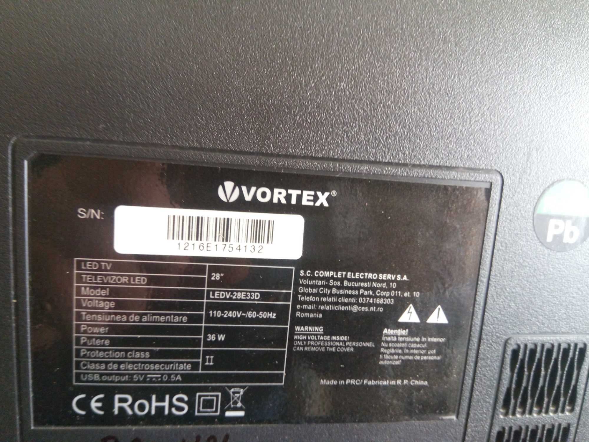 tv led vortex 71cm.