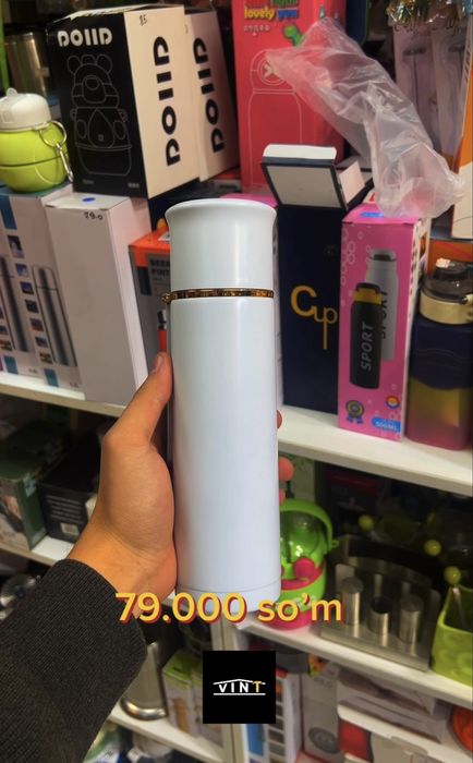 Термокружка, термос для детей с трубочкой, 500 мл