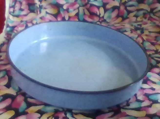 Индукционна емайлирана  кръгла тава