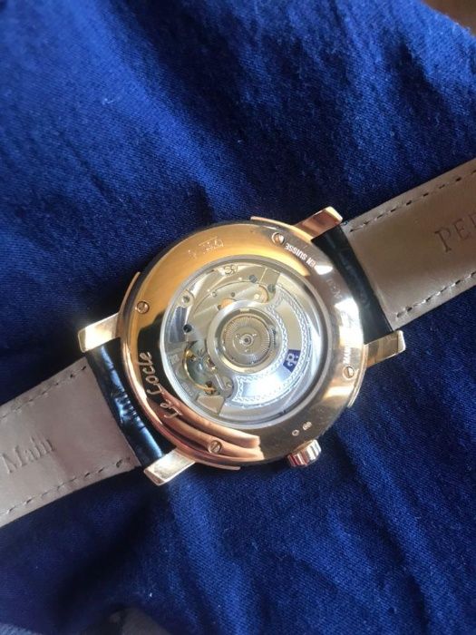Золотые мужские часы Perellet Le Locle Double Rotor Limited Edition