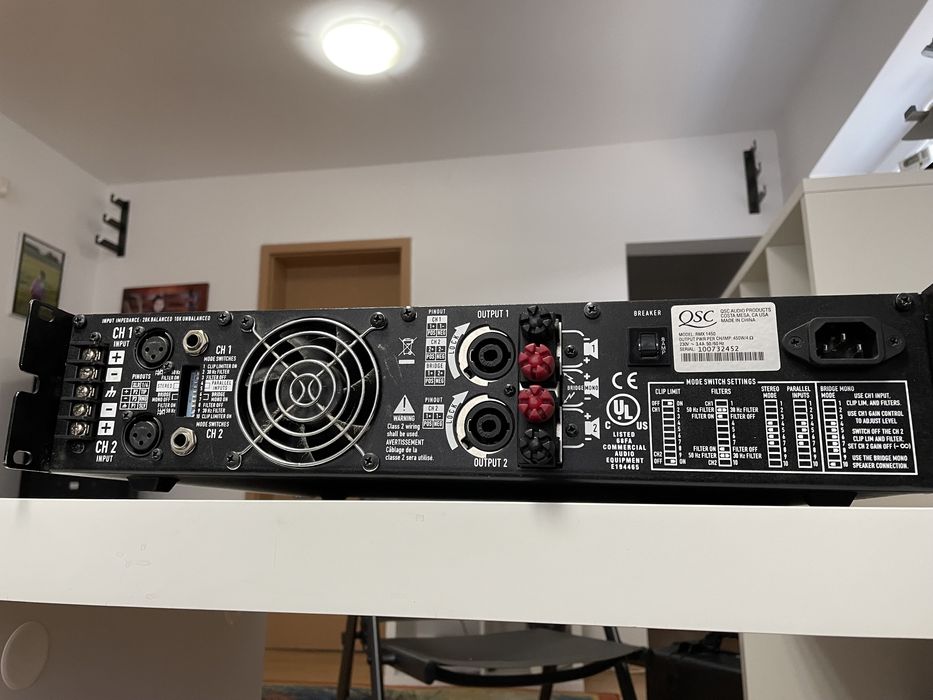 Amplificator QSC RMX 1450, boxe 15'',