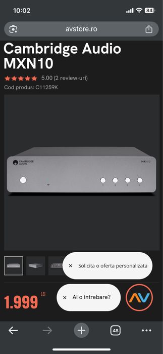 Streamer/Dac - Cambridge Audio MXN10