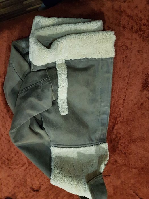 Ocazie! Cojoc piele si blană naturală