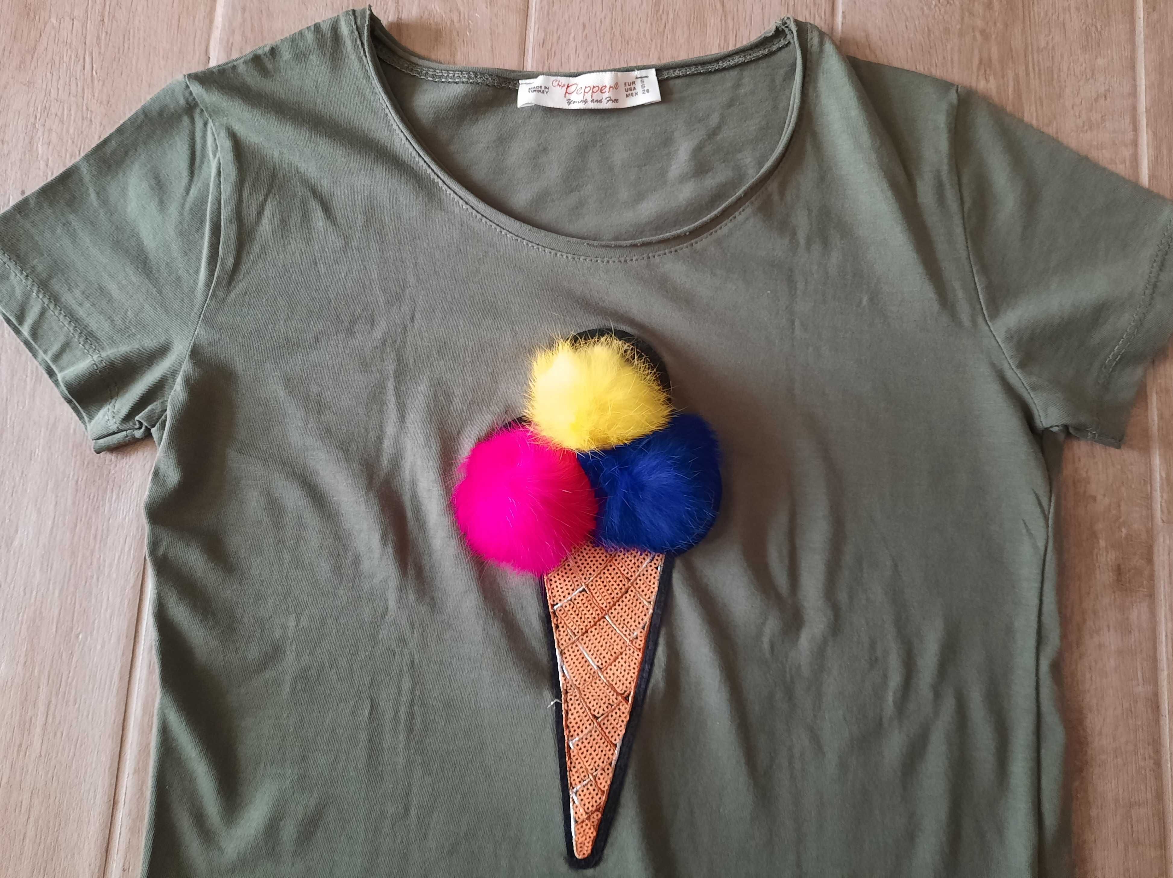 Сет: тениска (акцент: сладолед) и пола