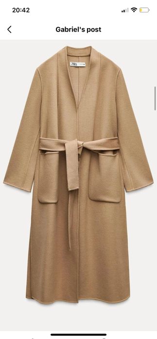 Palton Zara ~ 100% lana