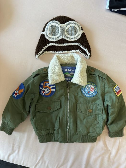 Пилотско яке и шапка за момче размер 1 годинка