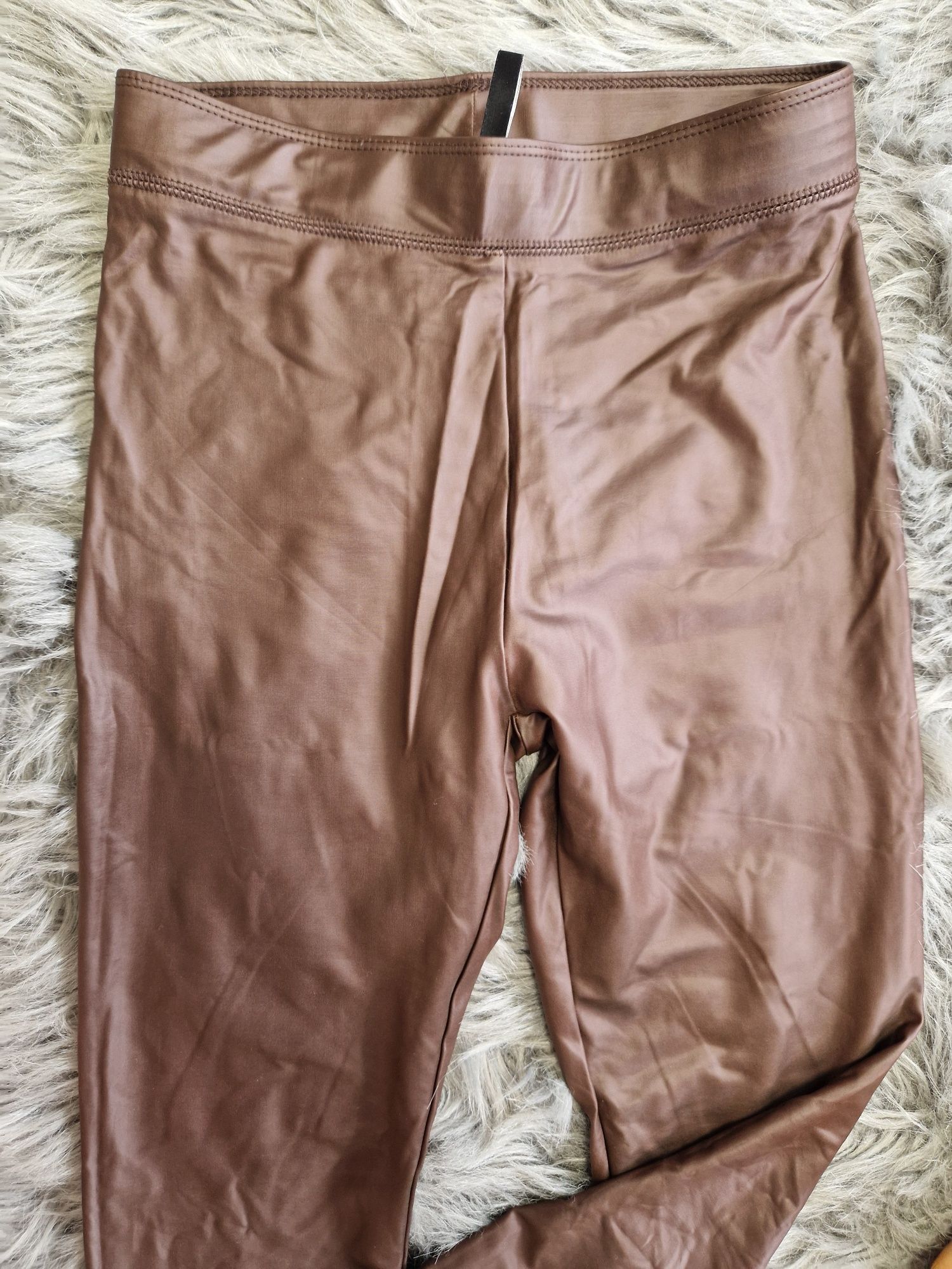 Colanti imitație de piele stradivarius