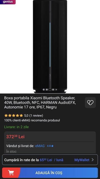 Xiaomi Bluetooth Speaker - boxa portabila
