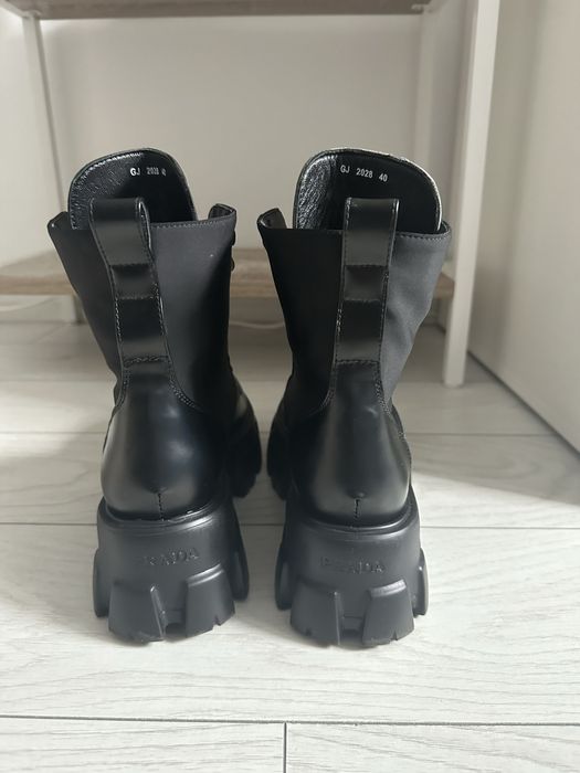 Prada Monolith Boots Size 40