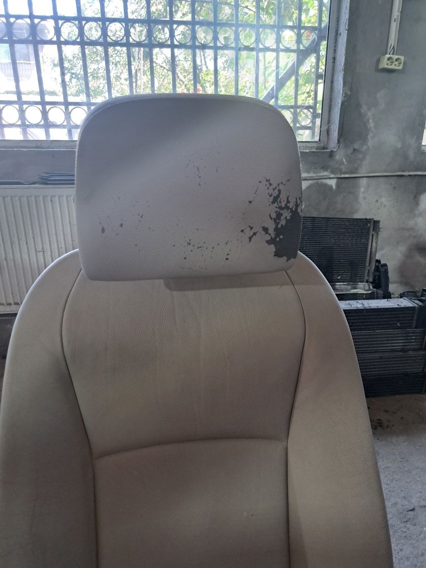 Interior piele crem incalzit bmw f11 seria 5 scaune si banchete