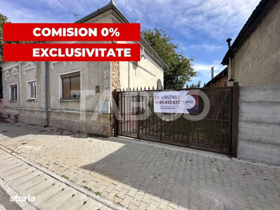 Casa cu potential de investitie in centrul satului 1540 mp teren