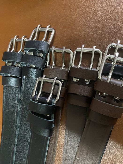 Войнишки колани от естествена кожа ширина 4см