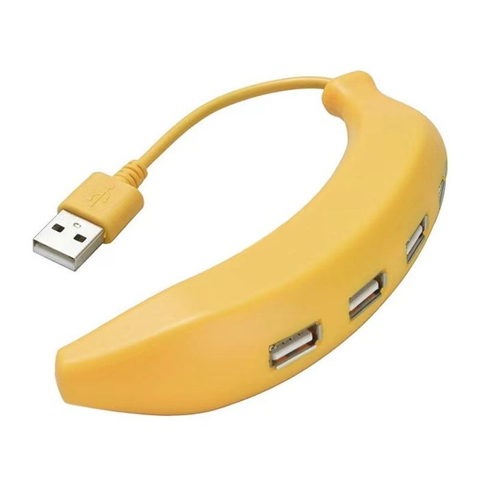 Hub USB Minions: Banana. 4porturi. 1Gb/3s. Splitter/Adaptor/Extensie.