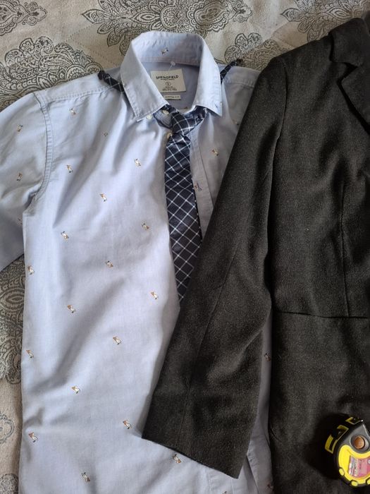 Sacou copii mânecă 58 lungime 70 camasa și cravata