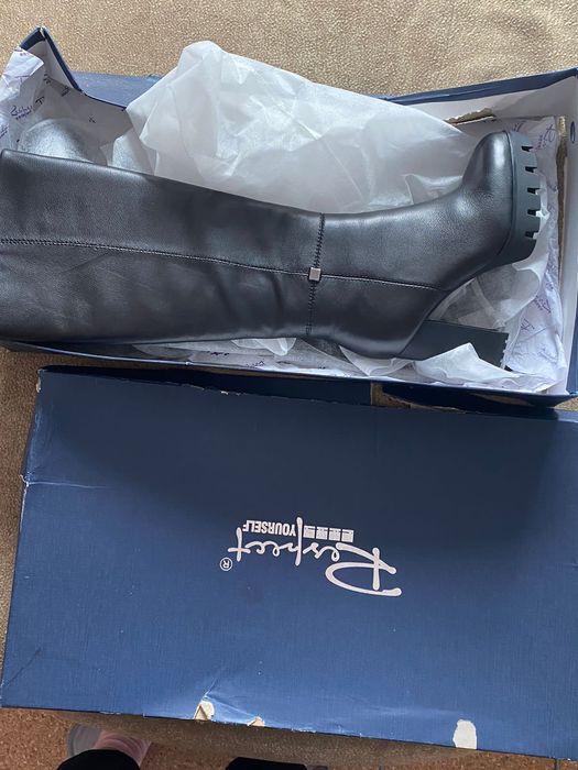 Сапоги женские, натуральная кожа!