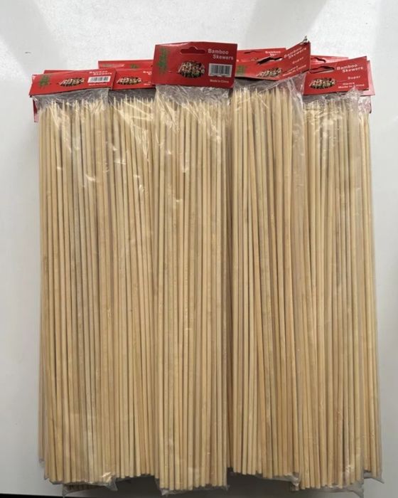 Bambuk shpashka yogʻoch tayoqchalar sixlar