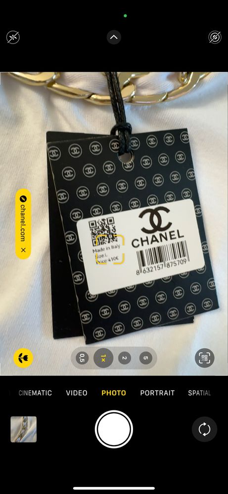 Chanel-Автентична чисто нова дамска тениска М размер