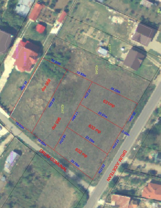 Loturi teren intravilan de vânzare – Podișor, Giurgiu