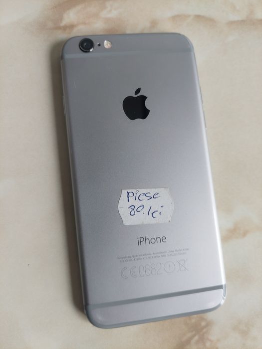 Vând Apple iPhone 6 silver gri [spart] [pentru piese] //poze reale