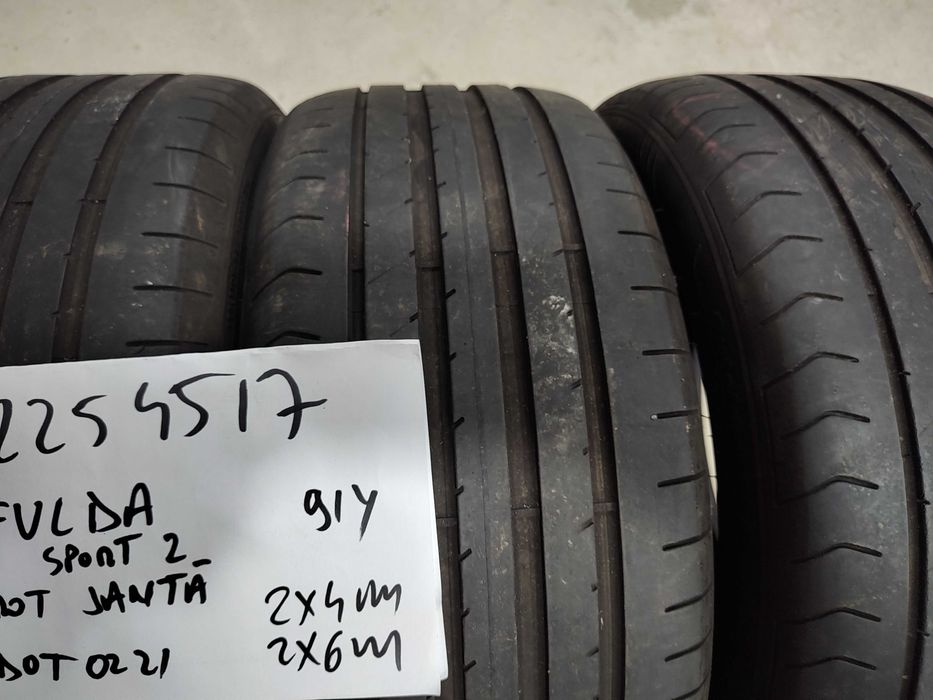 Anvelope 225 45 17 Fulda dot 2021 profil 4 si 6 mm pret 150 bucata