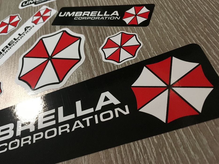 Umbrella Corporation 16бр. стикери различни размери Stickers Спонсории