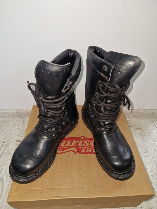 Bocanci piele naturala negri