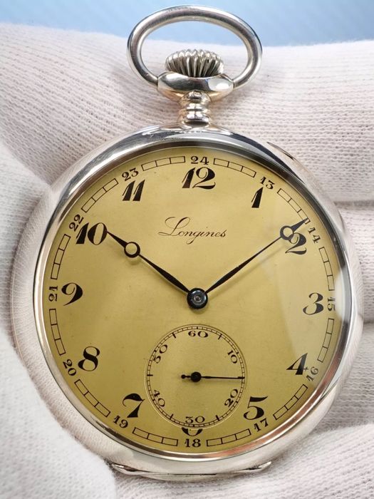 Longines - Ceas de Buzunar Argint - an 1938 - Grand Prix