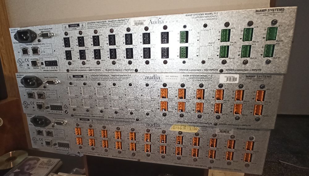 Procesoare audio Biamp Audia  csossover eq compresor