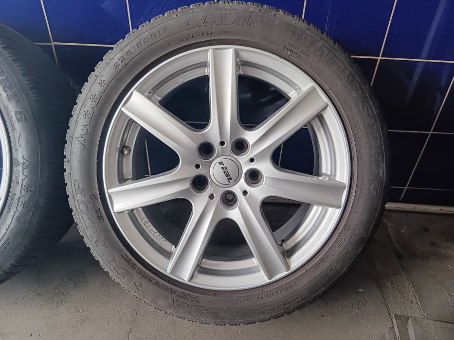 5 x114.3 17 инча джанти + 225/50r17 зимни гуми