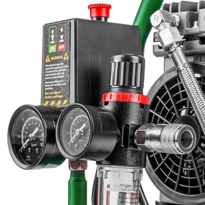Compresor de aer silentios Wuber, putere 550W, rezervor 9L