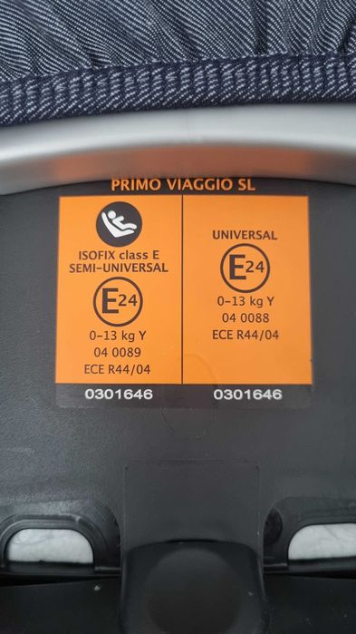 Scoica / scaun auto Peg Perego Primo Viaggio SL, 0-13 kg, Gri/Marine