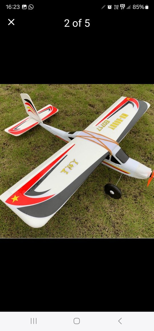 Avion NOU  Echipat complect   Aeromodel trainer Cessna 185 103cm anver
